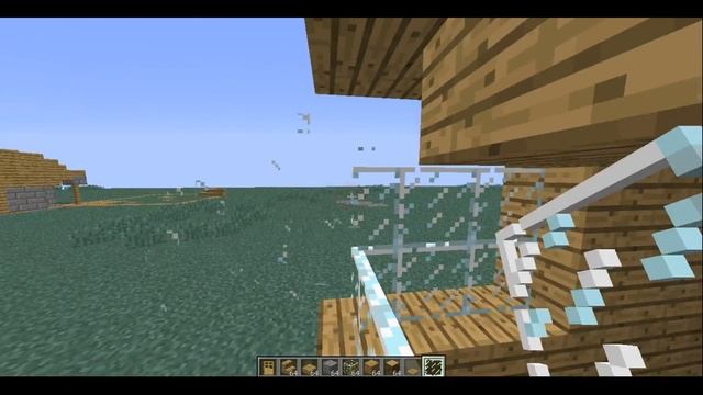 Minecraft-строю средний дом в майнкрафте.