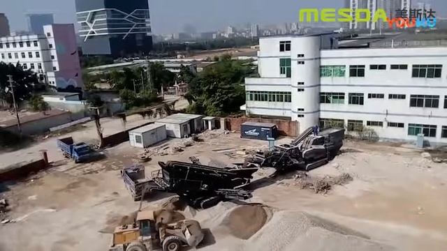 Recyclage des déchets de démolition à Shenzhen, Chine 25 - Concasseurs mobiles | Mesda