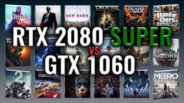 RTX 2080 SUPER vs GTX 1060 Benchmarks | Gaming Tests Review & Comparison | 59 tests