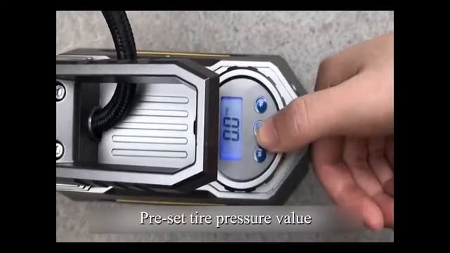 Portable Air Compressor Tire Inflator Car Tire Pump With Digital Pressure Gauge 150 Psi 12V DC Brig