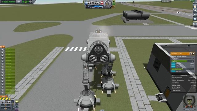 A Walking, Flying, Imperial Walker With KSP Stock Parts!