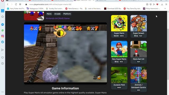 Super Mario 64   N64 Game Online   Play Emulator   Opera 2020 10 12 20 44 37