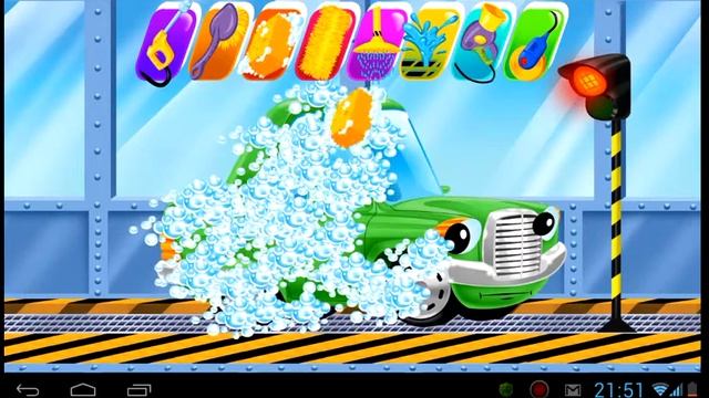 Машина в автомойке - car wash and spa