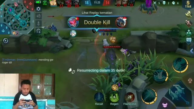 Kagura Ku gendong teman Feeder terasa 4 vs 5 || Mobile Legend 2021