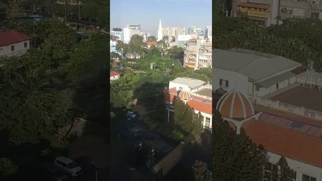 Панорама Сайгона с девятого этажа отеля