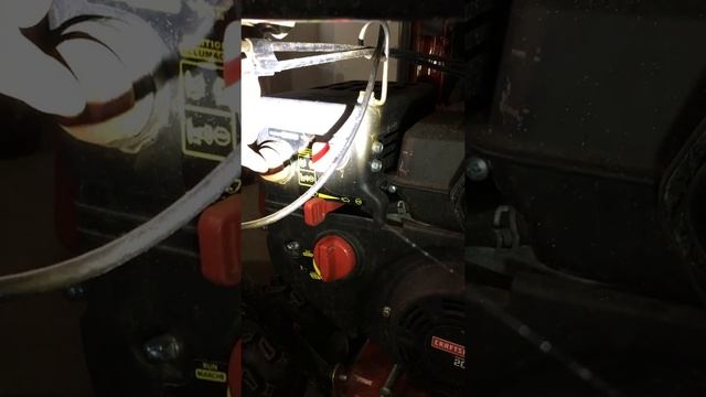 how to start the snow blower