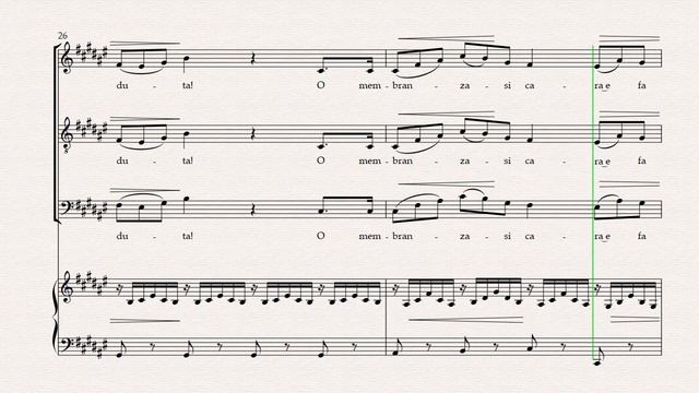 Va, pensiero (from Opera "Nabucco") 테너 for TBB & Piano