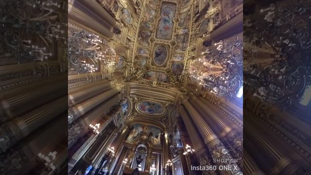 Walking through Palais Garnier in Paris