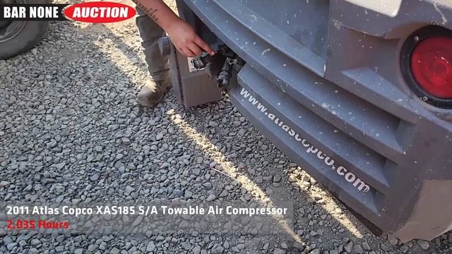 2011 Atlas Copco XAS185 S/A Towable Air Compressor