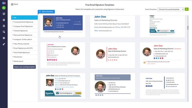 Add Social media icons in Email Signature Template