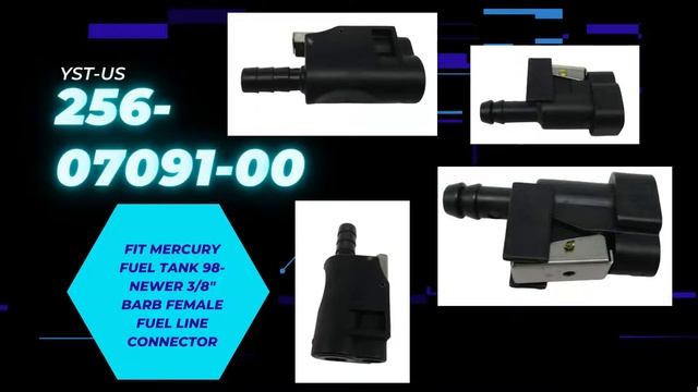 256-07091-00 FIT MERCURY Fuel Tank 98-newer 3/8" Barb Female Fuel Line Connector