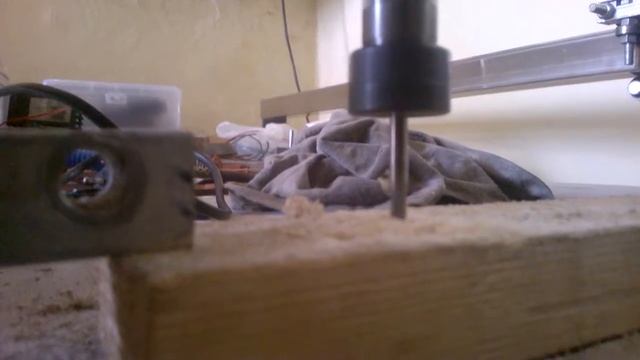 sipmle g code test run cnc machine how to work on wood