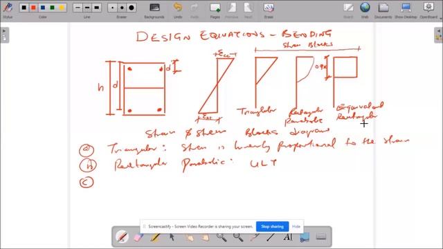 DESIGN EQUATIONS FOR SECTIONS UNDER BENDING