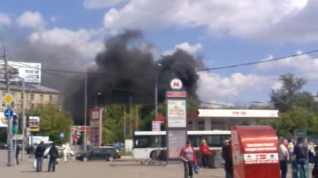 Полижаевсая станция пожар