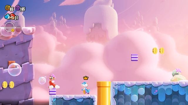 Играем c папой на геймпадах в классную игру! Super Mario Bros Wonder.