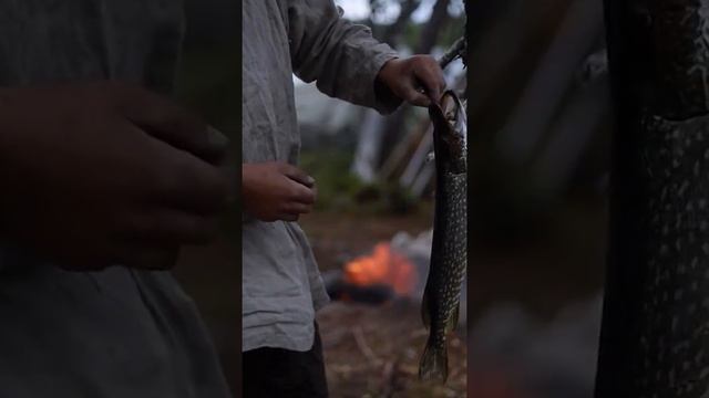 How to make fish hook #shelter #bushcraft #outdoor #wilderness