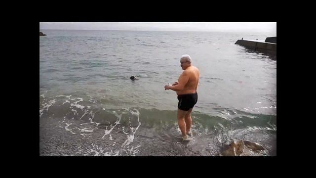 Крым карабах купание в море 27 03 18