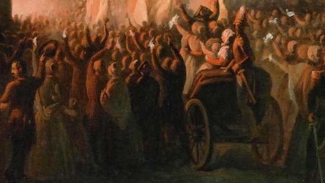 Карл Брюллов (1799 - 1852) Эскизы к картине «Политическая манифестация в Риме» (1850).