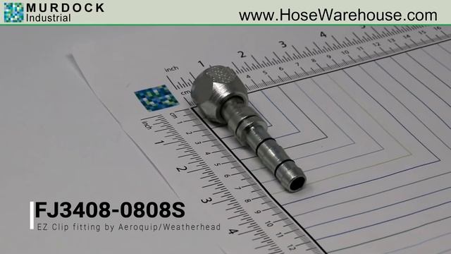 EZ Clip AC Fitting FJ3408-0808S (Eaton Weatherhead Aeroquip)