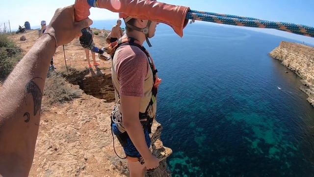 13 09 Щербаченко Андрей Фиолент 62м Прыжки с веревкой в Крыму Jump&Fly