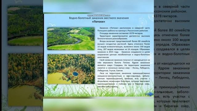 Виртуальная квест экскурсия Семь эко-чудес Полоцкой земли