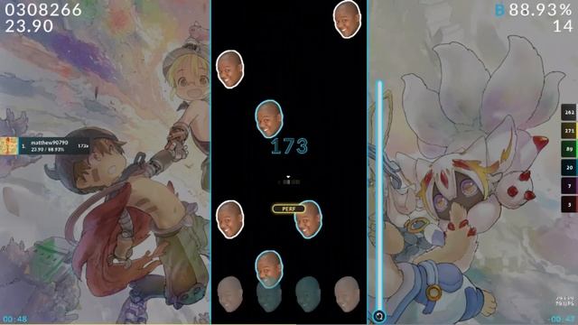 Quaver | Lapix x Mameyudoufu feat. Kanata.N - Horizon Blue (Cut Ver.) [1.25x, 96.67%]