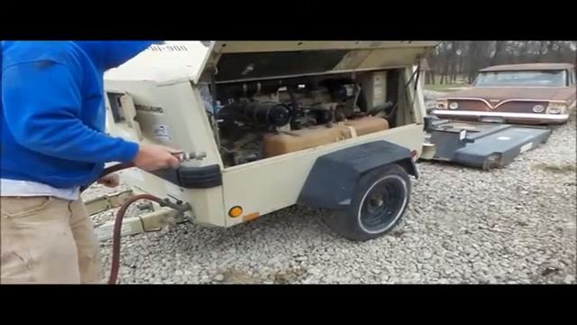 Ingersoll Rand 185 air compressor for sale | no-reserve Internet auction April 13, 2017