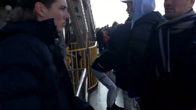 Вид с Эйфелевой башни в Париже (Франция), 2017