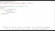 Perfect Number or Not in Python | Python for Beginners | Code Generator | CG.