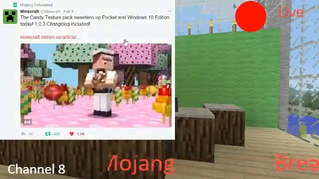 MC News season 8 episode (10)  Candy Texture Pack ON MCPE And Windows 10