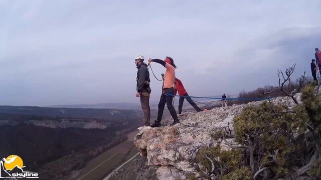 Качи-Кальон. Роупджампинг в Крыму с командой Скайлайн