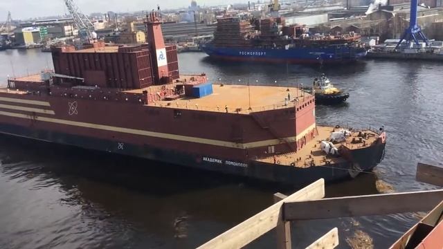 ✔ Построили и Провожали 😲 ПЭП 🔥 02.05.2018г / Атомная Плавучая Электростанция / Академик Ломоносов