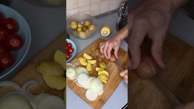 Запеченная горбуша с овощами🤤🧑🍳