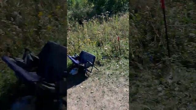 На рыбалке готовим курицу в земле.