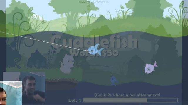 Играем в игру Кот-рыбак/ Cat Goes Fishing Начало