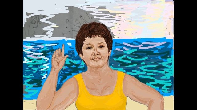 Рисунок Ларисы Панковой - сестра Наташа