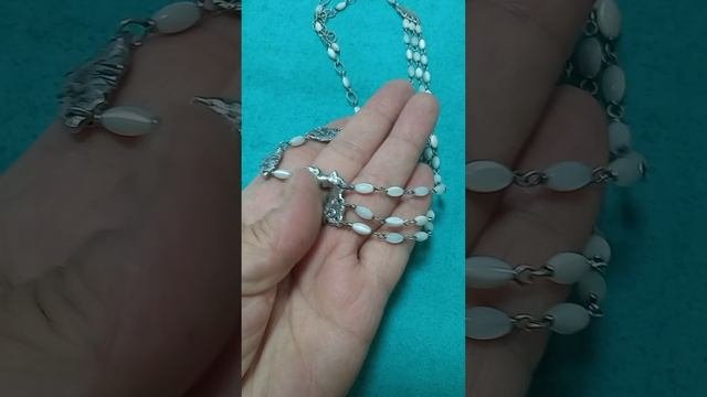 серебряное колье ручной работы
