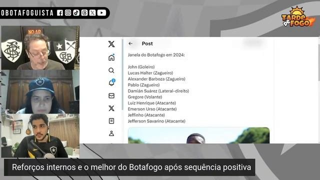 Tarde De Fogo 🔥!! Vamos Falar De Botafogo !!