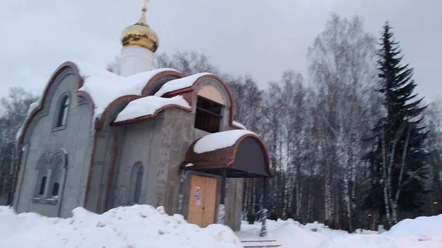 Строительство новой церкви в парке Победы в Павловском Посаде