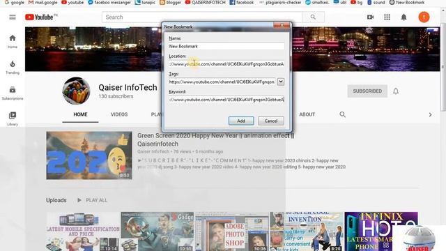 How to Make Bookmark on Firefox | Bookmark on Firefox in Urdu| Qaiser Info Tech