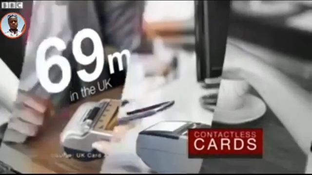 Paying with a mobile phone or watch.