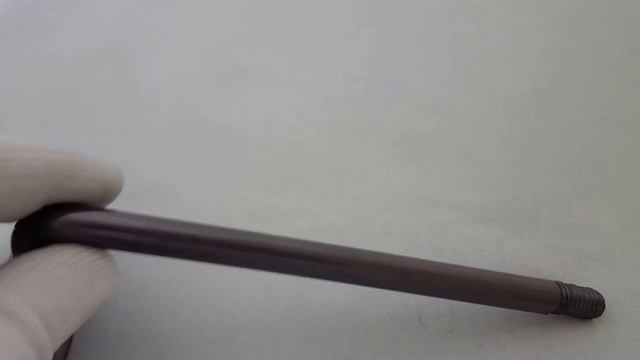 Крючок Ф 12 в цвете чёрный хром, с резьбой М8 на хвостовике
