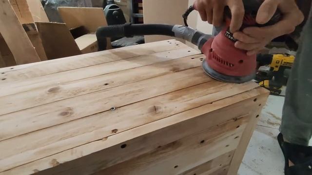 Estanteria para fregadero de palets.Sink shelf made of pallets! Полка под раковину из поддонов! ⛏🛠🪓