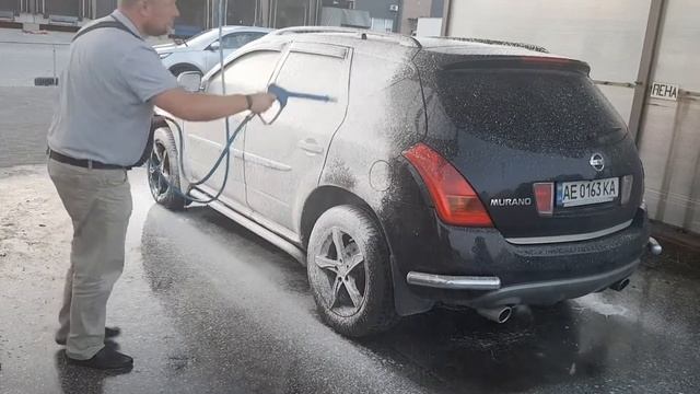 Автомойка самообслуживания. Пена.