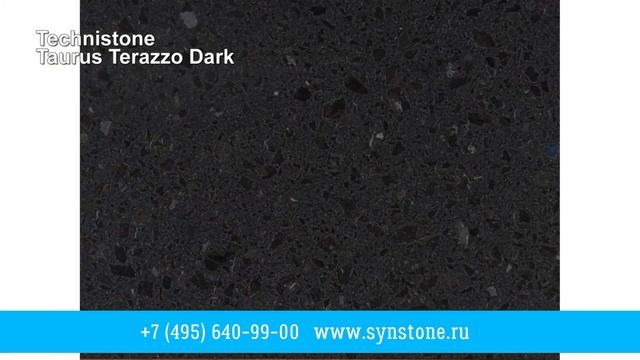 Technistone for Synstone Company. Taurus Terazzo Dark