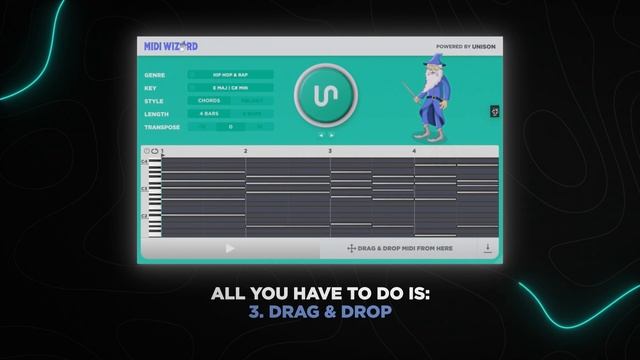 Musicians and Producers, the Ideal Pack to create perfect Melodies is here, The UNISON MIDI Wizard.