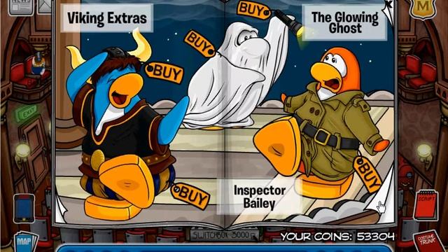 Club Penguin Haunting of the Viking Opera Catalog Cheats + Pin