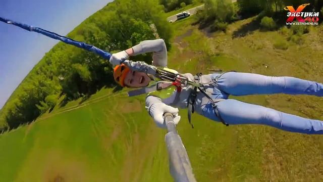 Прыжок с веревкой 50м. в Калуге - Морозова Яна