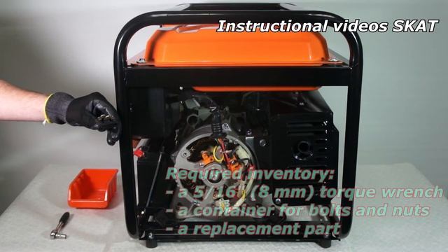 Brush block replacement on a gasoline generator 2000-8200 Watt