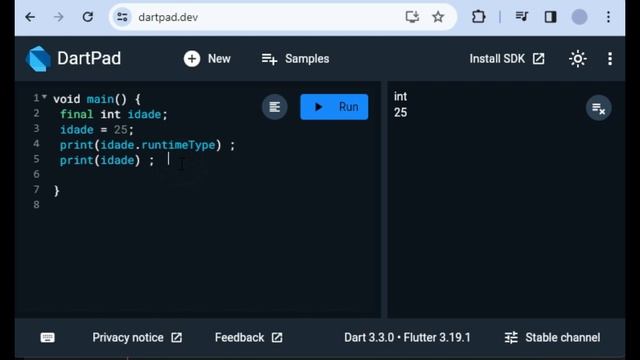 Dart - 2024 Simplificado - const, final, late e static